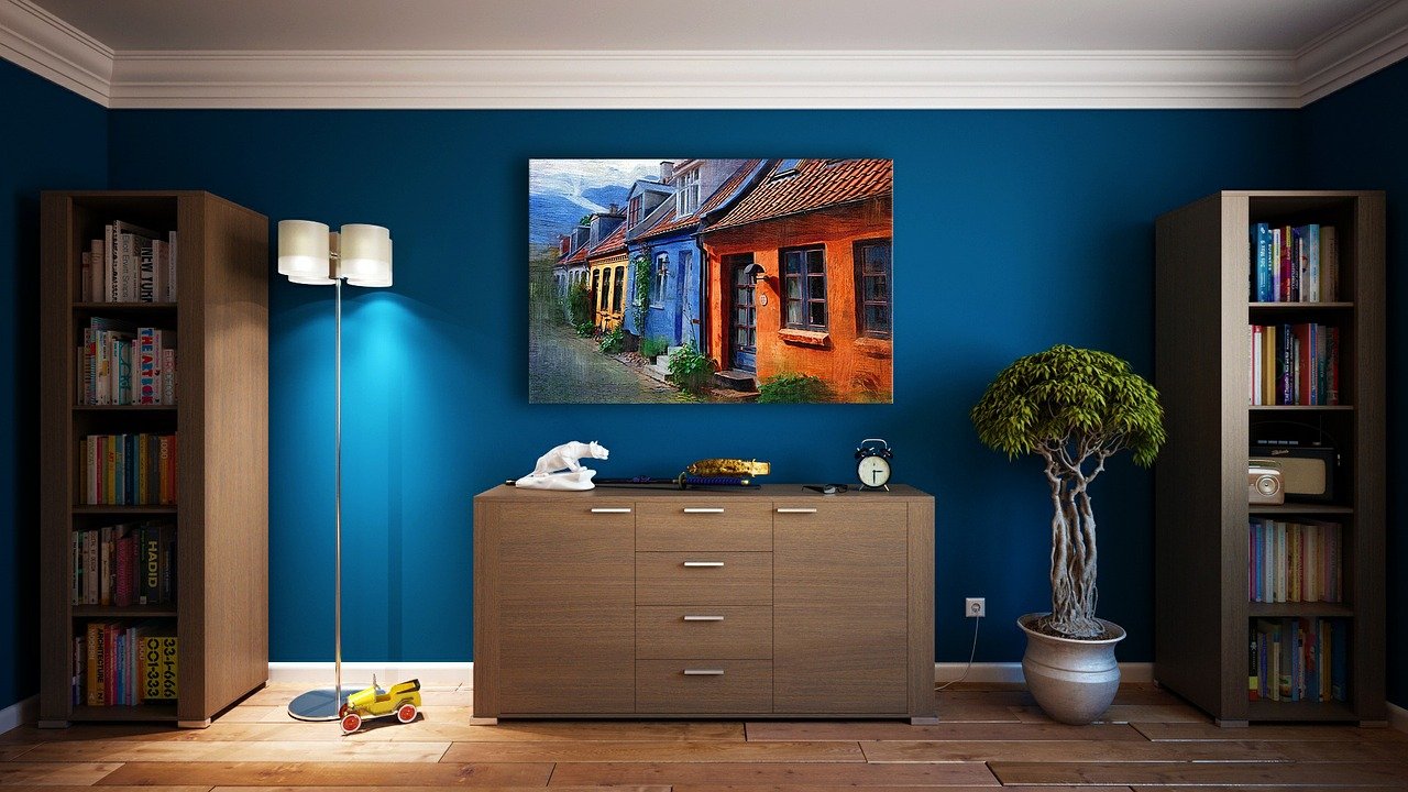 staged living room