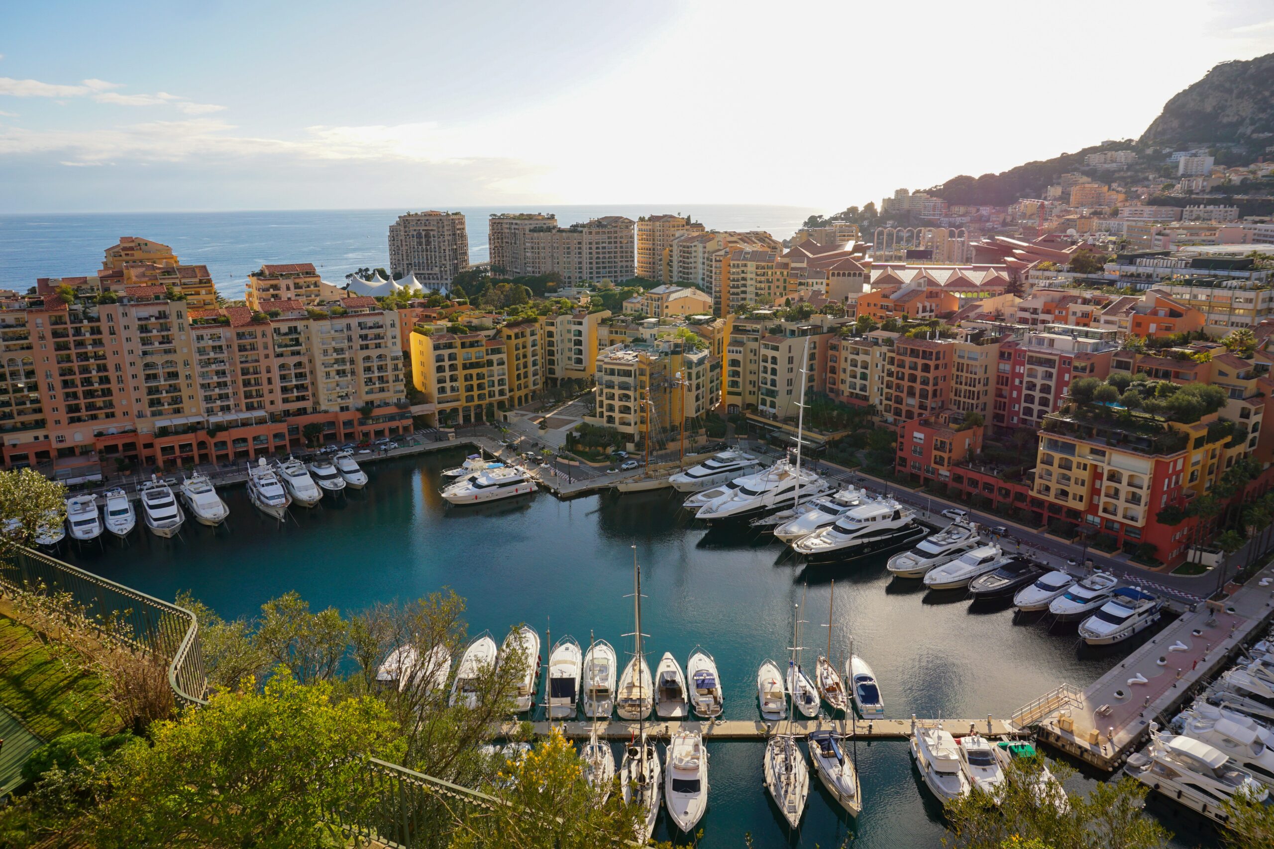 monaco harbor with boats