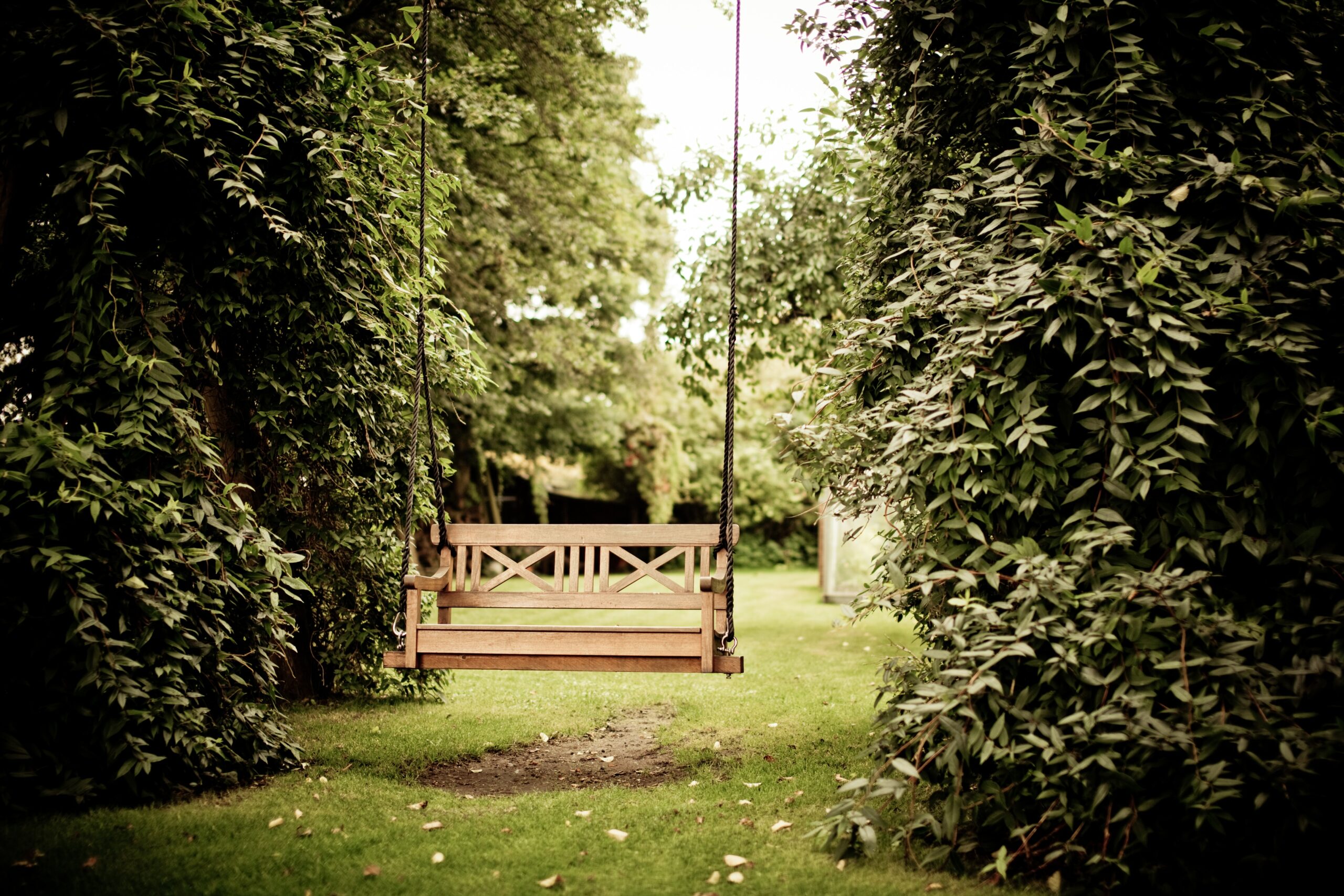Hanging Bench Landscape Design Ideas