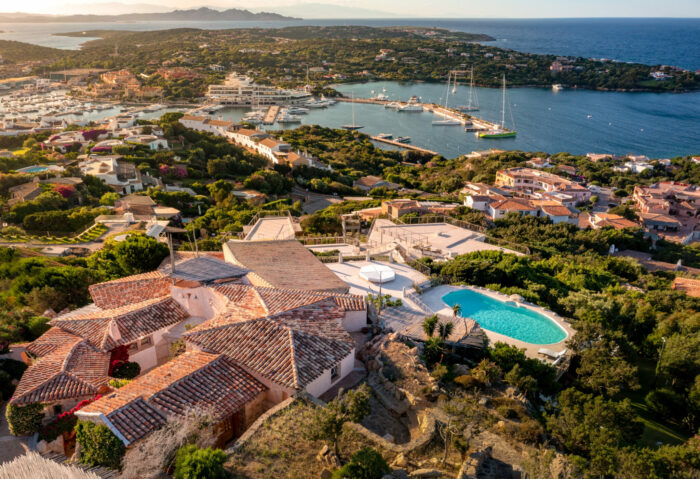Villa Evelina Porto Cervo Italy Aerial View