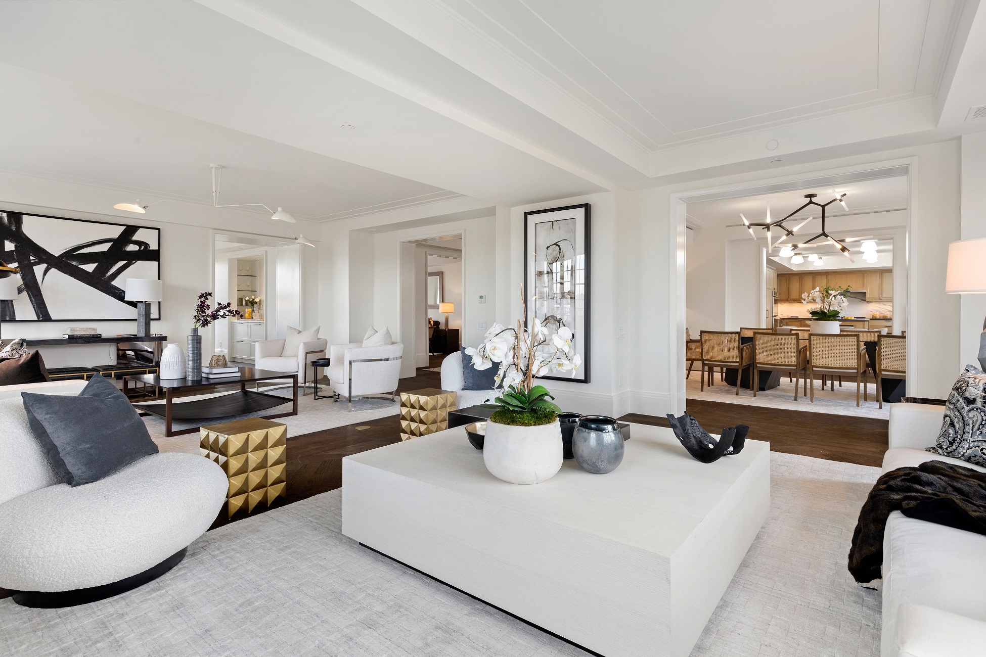 Penthouse Four Wardman Tower Washington DC Living Room